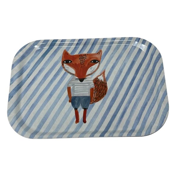 Donna Wilson Fox Stripes Artist Mini Trinket Desk Tray Melamine Made Belgium - Picture 4 of 12